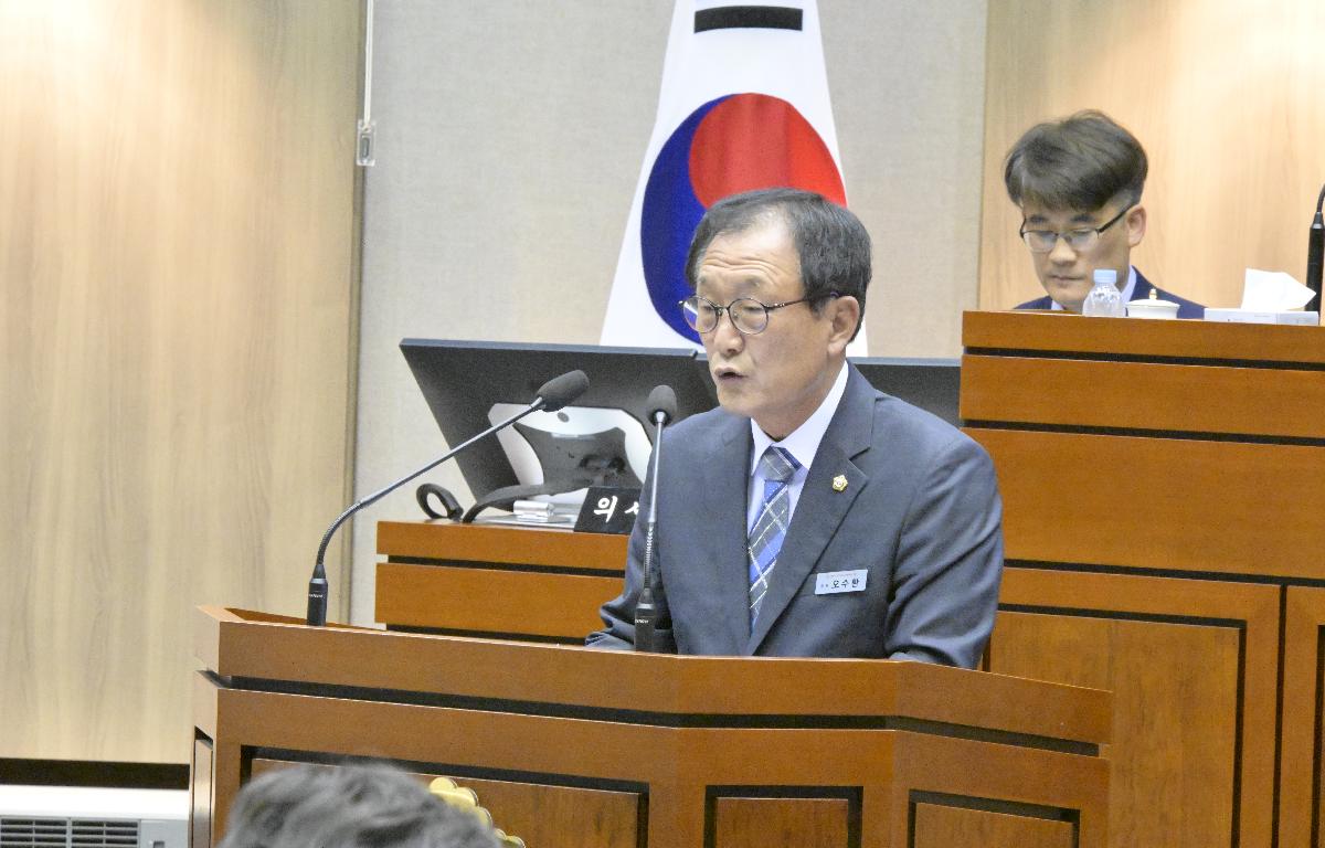제294회 순창군의회 제1차 정례회 폐회 첨부이미지 : 2. 5분자유발언-오수환의원.JPG
